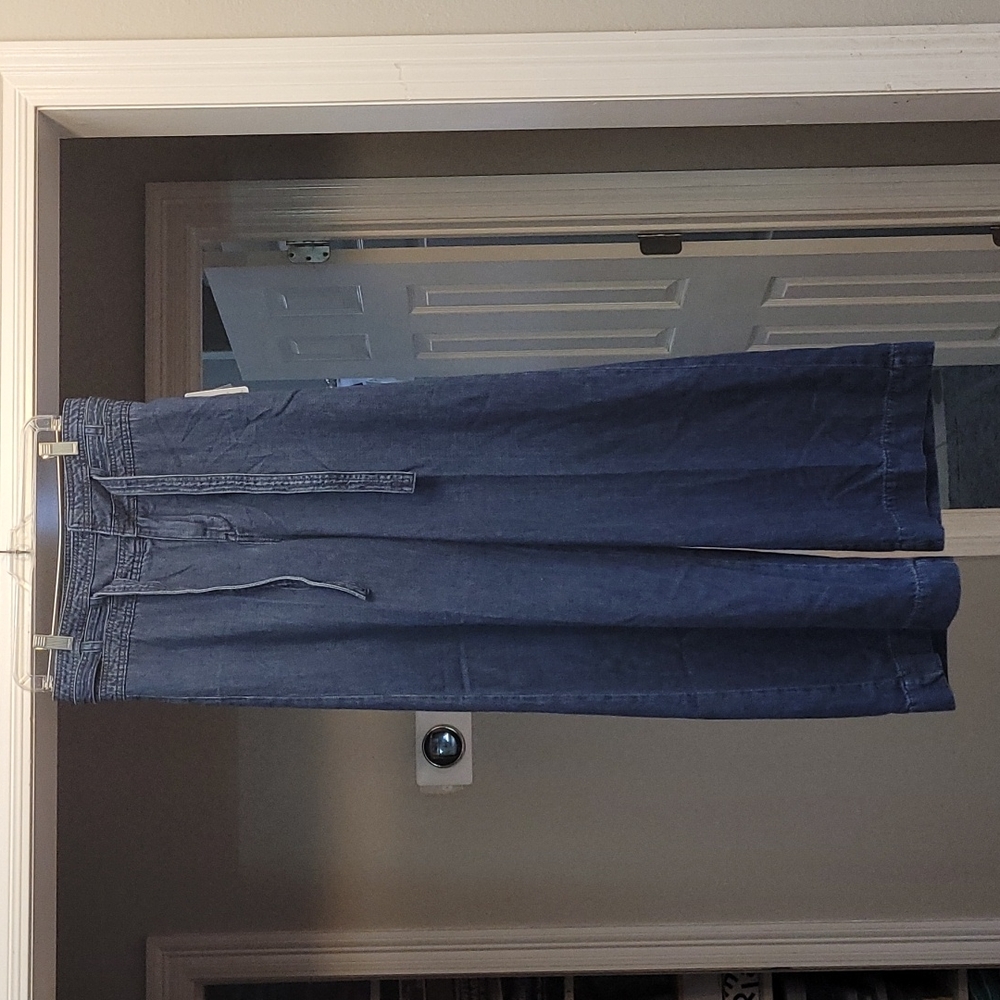 NWT Free People size 28 Maytal Blue Extra Wide  leg - Picture 2 of 7